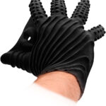 Fistit: Silicone Masturbation Glove svart