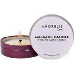 Amorelie Care: Massage Candle Rhubarb Cassis & Amber