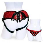 Sportsheets Red Lace Corsette Strap-On Harness